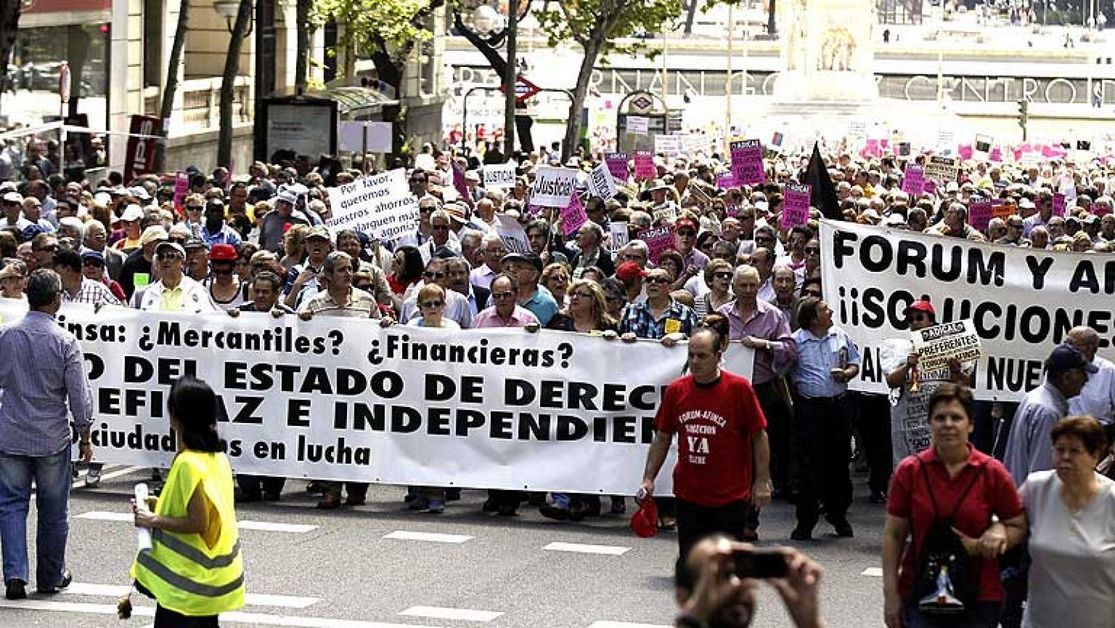 Afectados de Fórum y Afinsa exigen justicia siete años después