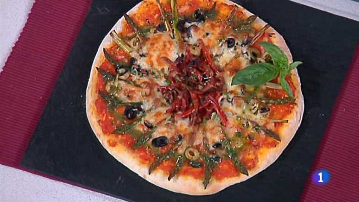 Cocina con Sergio - Pizza de primavera