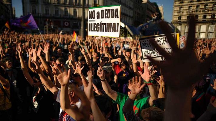 Telediario 1 - Segundo aniversario del 15M