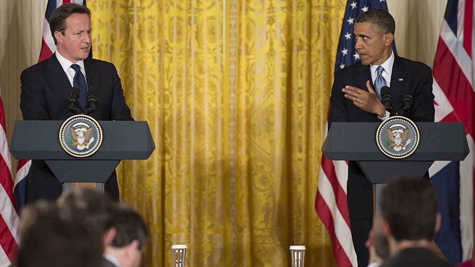 Telediario 1: Obama y Cameron confían en la colaboración de Rusia para frenar la guerra en Siria | RTVE Play