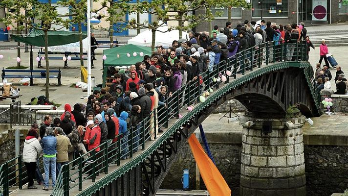 Telediario 1 - Despliegue de la Ertzaintza