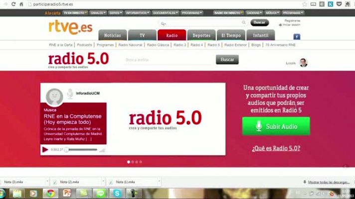  - Radio 5.0: cómo subir un audio