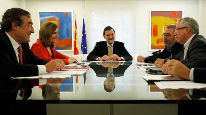 Rajoy se reúne con los agentes sociales, que le presentarán sus propuestas para superar la crisis