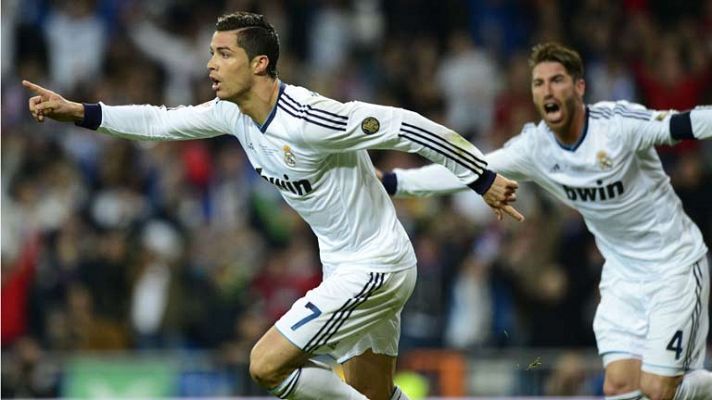 Cristiano Ronaldo adelanta al Madrid de cabeza (1-0)