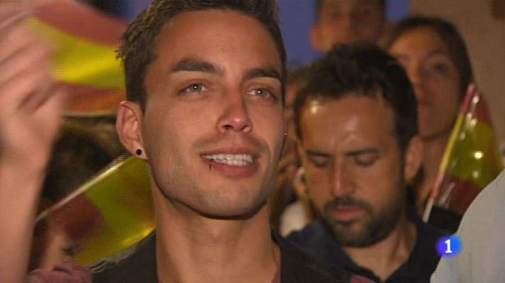 Telediario 1 - Decepción entre los 'Eurofans'