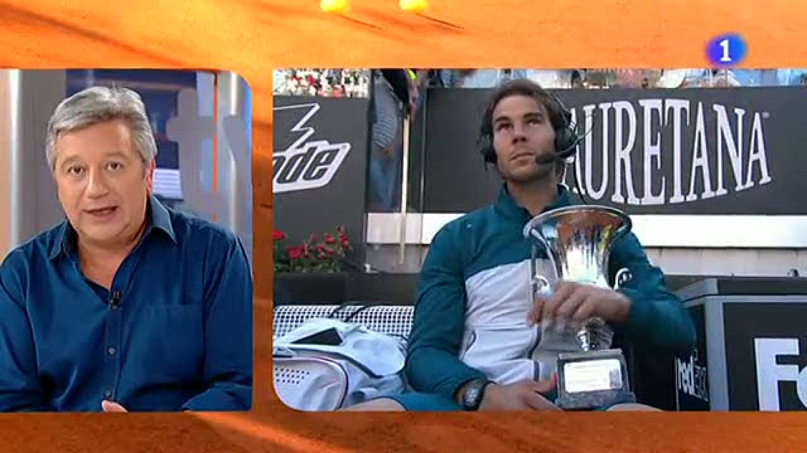 El tenista español Rafa Nadal, reciente ganador de su séptima  corona en el Masters 1.000 de Roma, se mostró satisfecho después de  lograr la victoria en la final ante el suizo Roger Federer (6-1,6-3)  y resaltó que tras "tanto tiempo sin competir" p