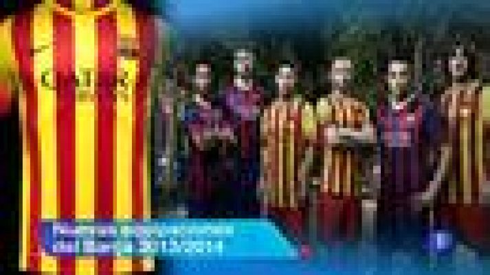 La 'Senyera' se estrena como segunda equipación del Barça