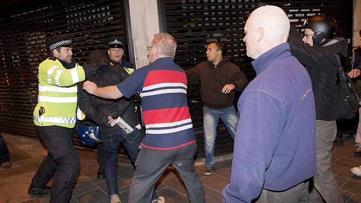 Protesta anti-musulmana en Londres