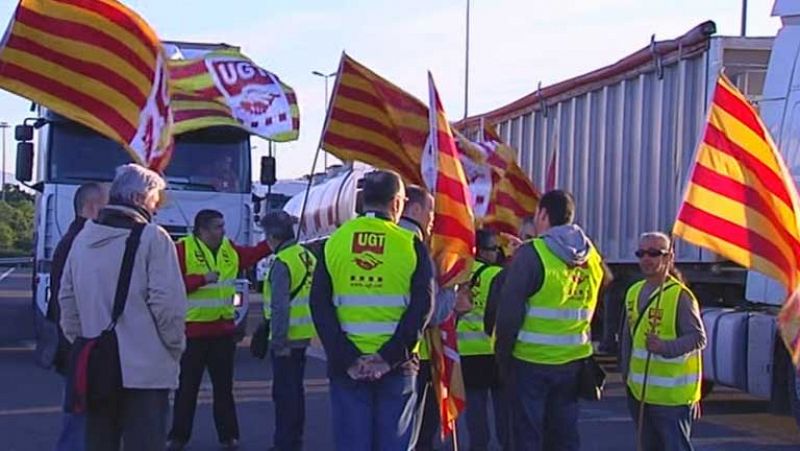 Huelga y protestas en Cataluña por el bloqueo de los convenios
