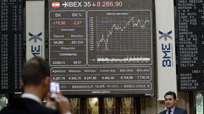 La tarde en 24h - Las Bolsas europeas cierran en rojo lastradas por el desplome del Nikkei de Tokio