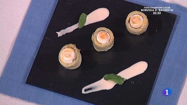 Cocina con Sergio - Alcachofas rellenas de lenguado