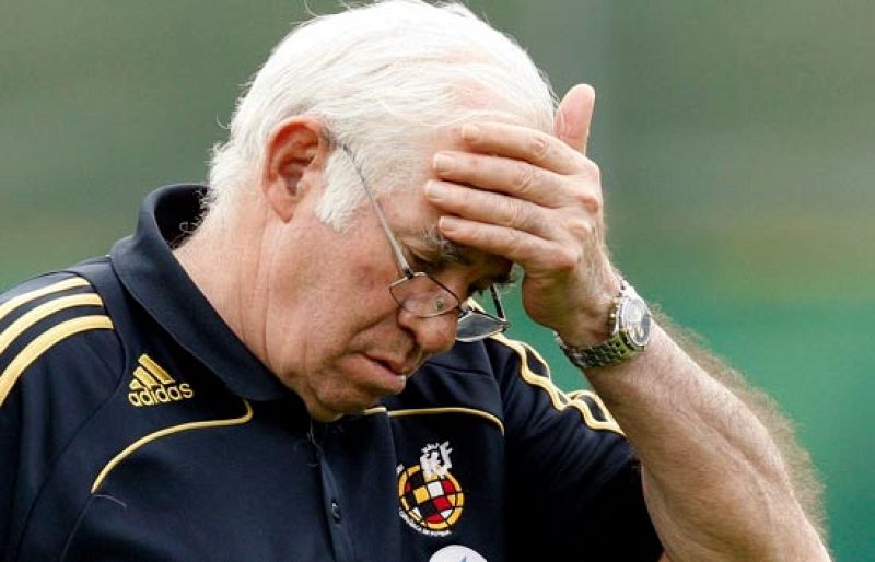  En el entrenamiento de este martes, el seleccionador ha alineado a su once de gala en el partidilllo entre titulares y amistosos.