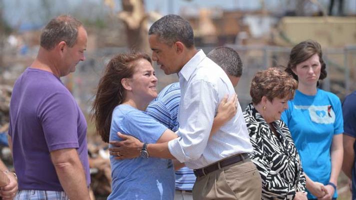 Obama visita la zona del huracán