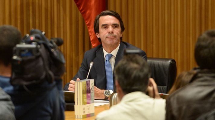 Telediario 1 - Aznar: "Yo no estoy contra nadie; estoy con los españoles"