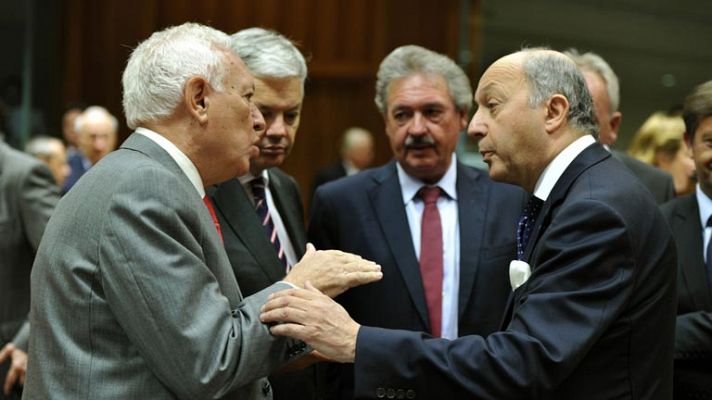 Informativo 24h - García-Margallo informa de la decisión de la UE de levantar el embargo de armas a la oposición siria