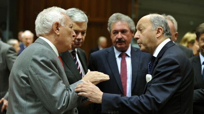 García-Margallo informa de la decisión de la UE de levantar el embargo de armas a la oposición siria