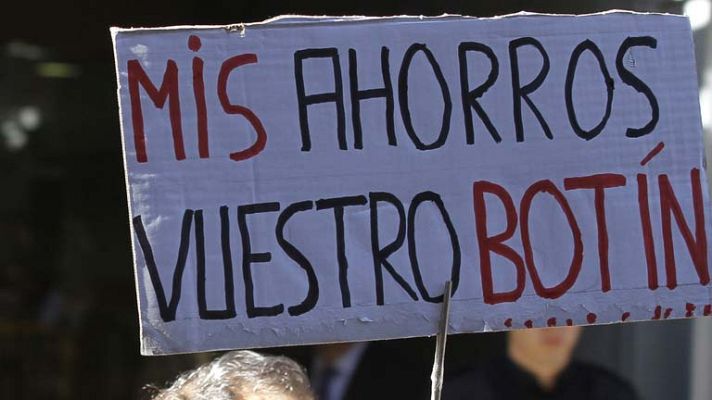 Telediario 1 - Bankia firma los primeros convenios de arbitraje por las preferentes