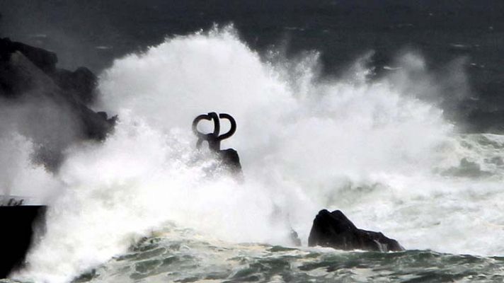 El tiempo - Vientos fuertes y precipitaciones en el Cantábrico y Pirineo