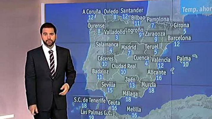 El tiempo - Vientos y lluvias en el Cantábrico