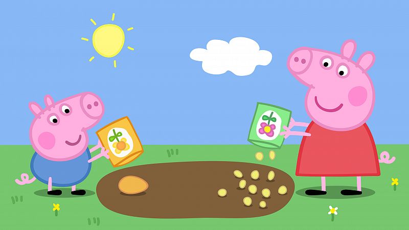 El jardín de peppa y george