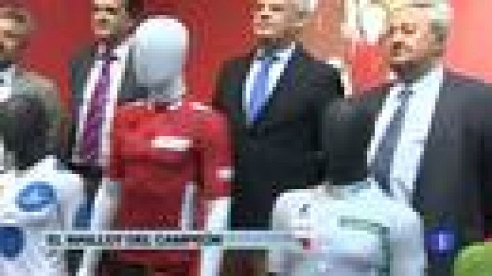 Telediario 1 - Así es el nuevo maillot rojo de la Vuelta 2013