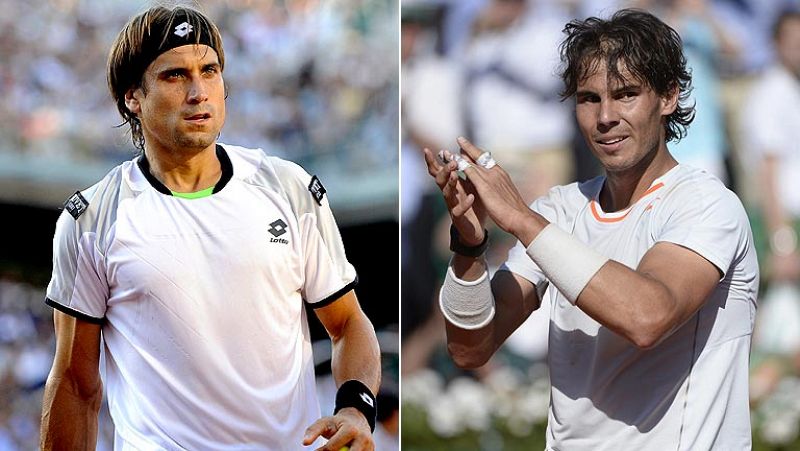 Los tenistas españoles Rafa Nadal y David Ferrer disputarán este  domingo la cuarta final española de la historia en la pista central  de Roland Garros (15.00 horas), en un partido en el que el alicantino  tratará de conquistar su primer Gran Slam an