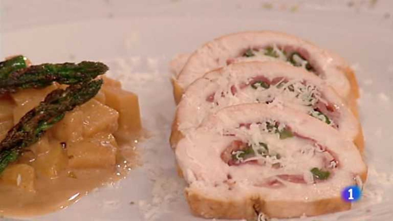 Cocina con Sergio - Pechugas rellenas de jamón y espárragos - ver ahora