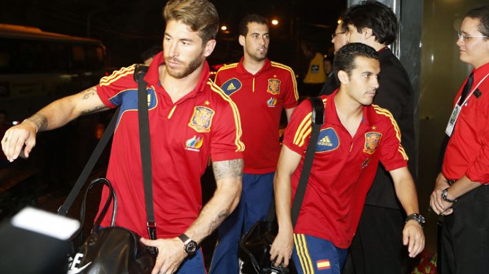 España ya está en Recife para la Copa Confederaciones