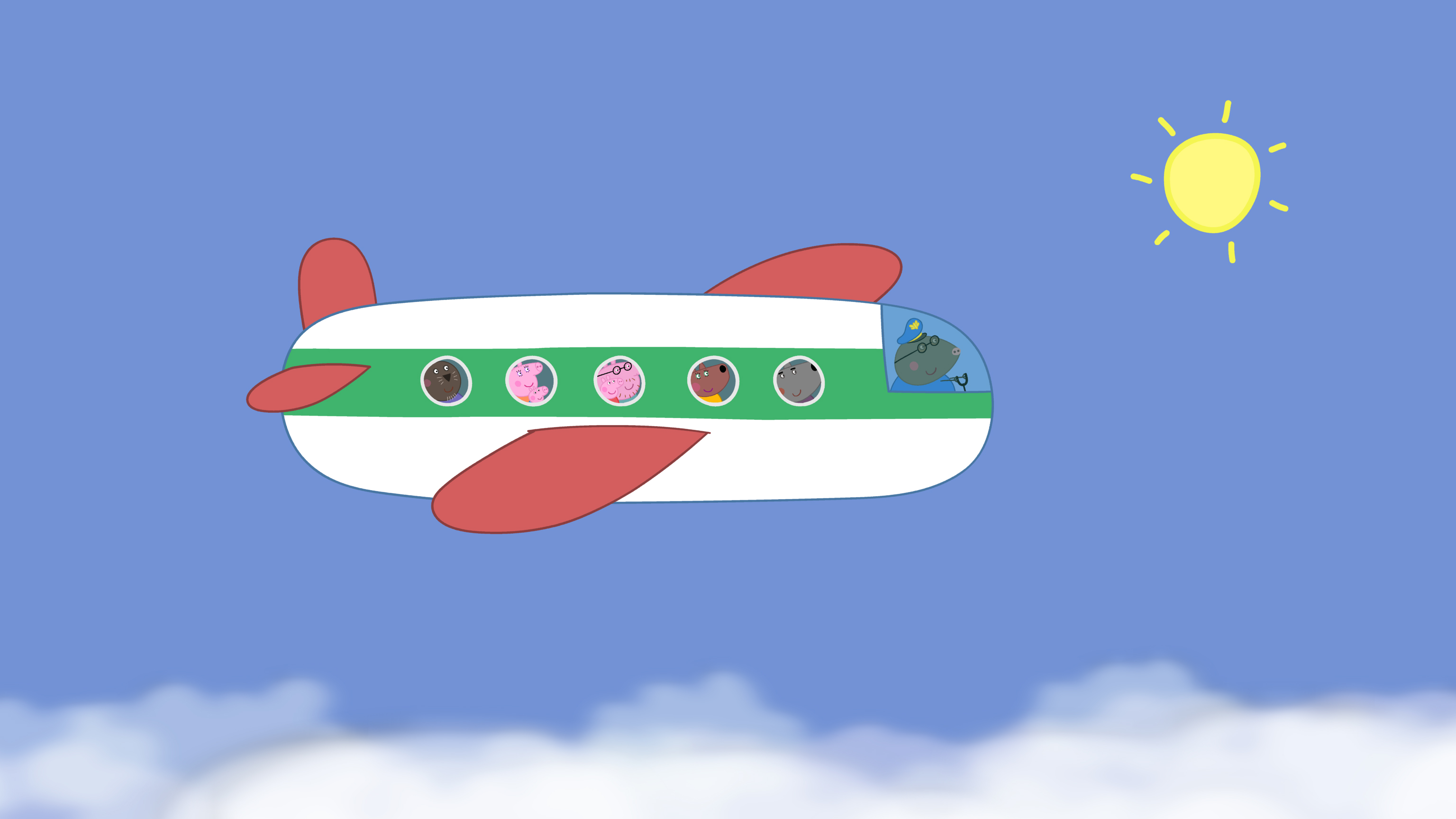 avion de peppa pig