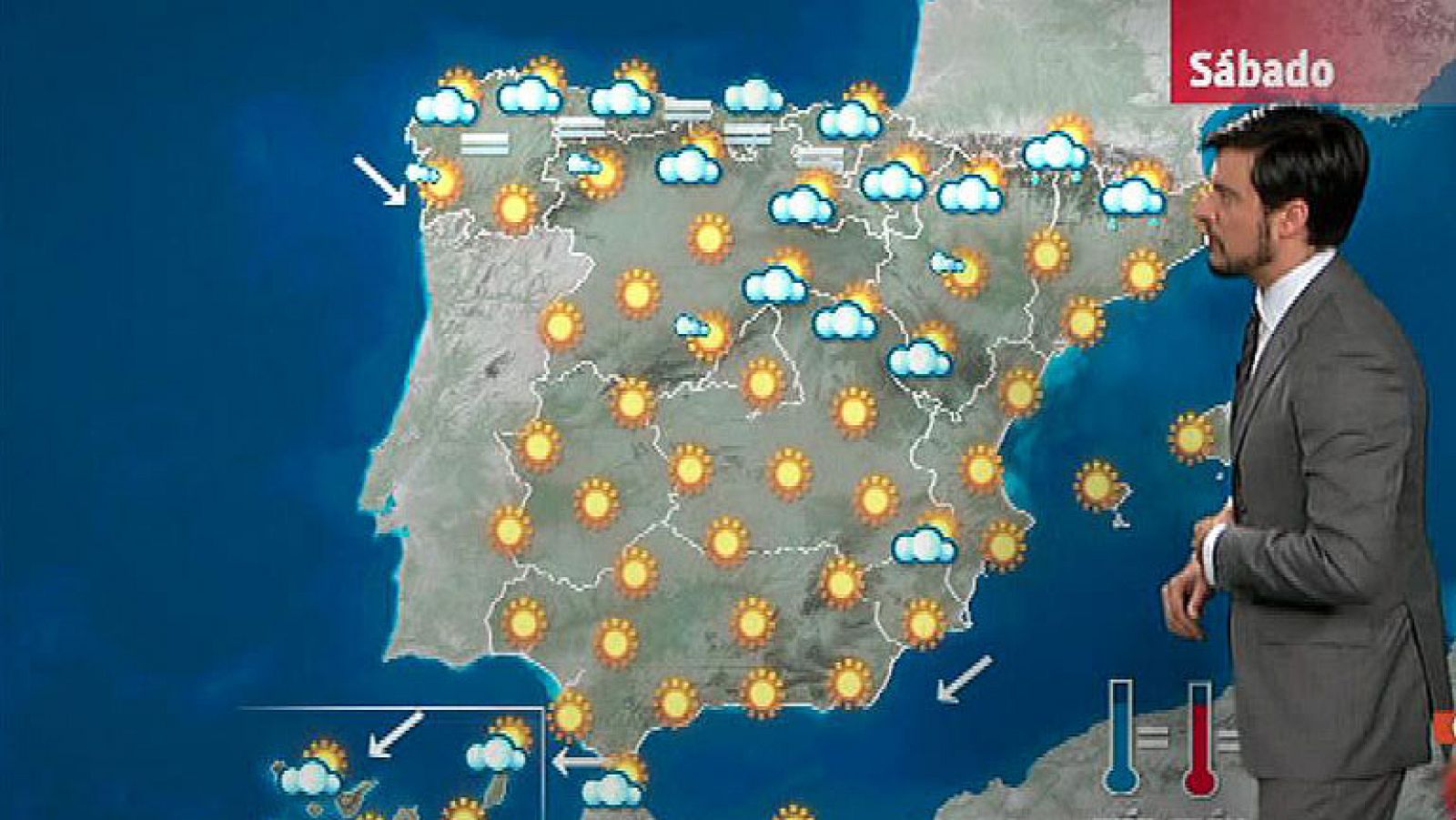 Cielo despejados en casi toda España y temperaturas altas en el sur