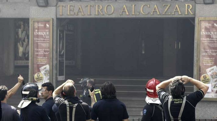 Telediario 1 - Incendio en el Teatro Alcalá