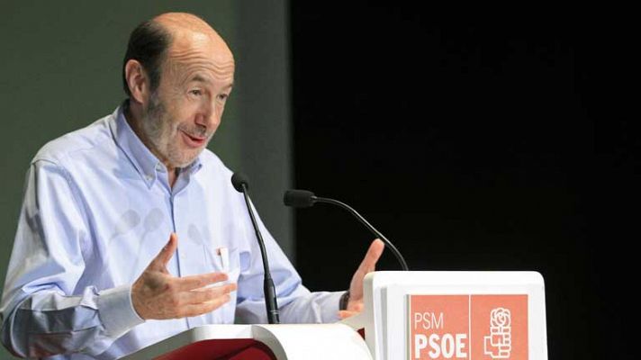 Telediario 1 - Rubalcaba defiende el pacto con PP