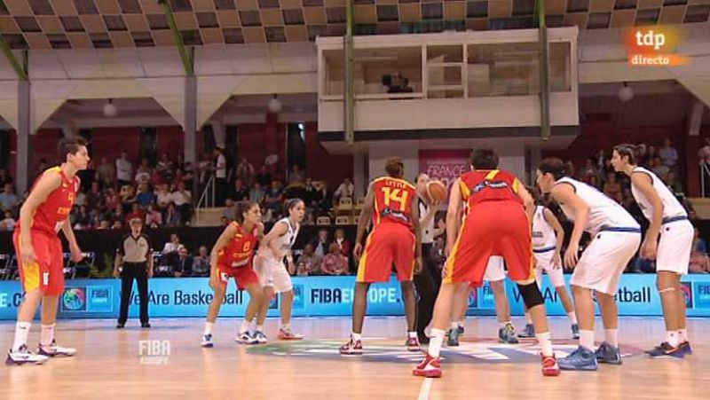 Baloncesto - Campeonato de Europa femenino. España - Italia. Desde Vannes (Francia) - Ver ahora 