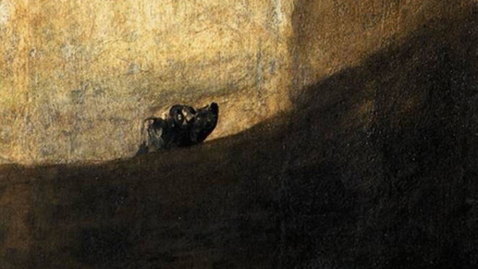 Mirar un cuadro - Perro enterrado en la arena (Goya)