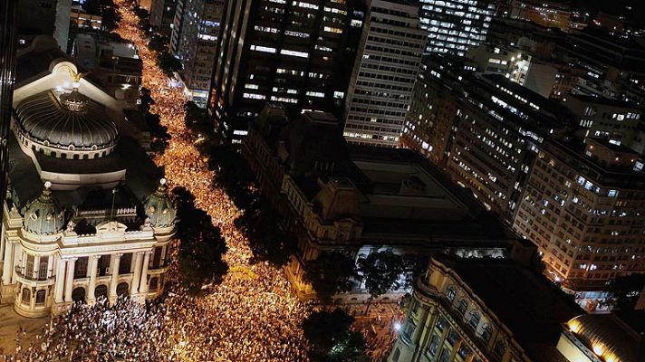 Manifestaciones masivas en Brasil