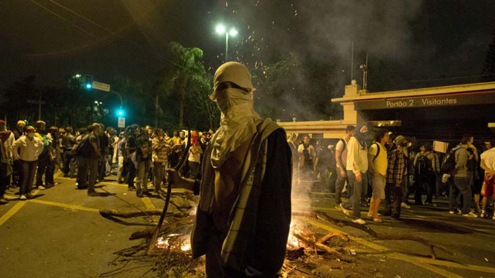 Protestas en Brasil por la subida del transporte público 