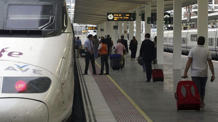 Telediario 1 - Abre al público la línea de AVE Madrid-Alicante