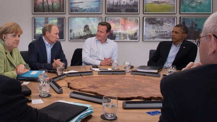 Telediario 1 - Fin a la cumbre del G8 en el Ulster