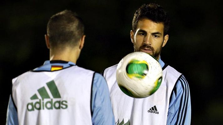 Telediario 1 - Cesc no se considera titular indiscutible en la selección