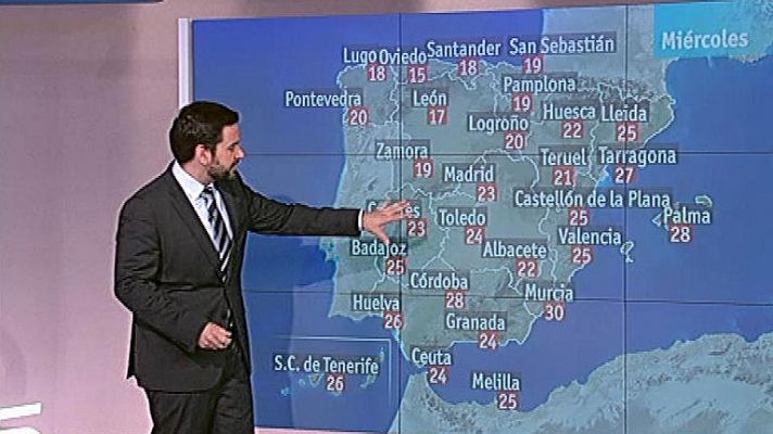 El tiempo - Lluvias en el Cantábrico