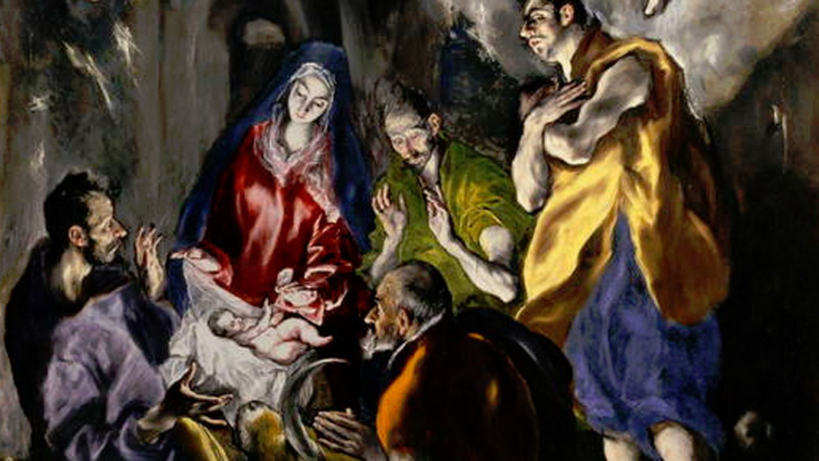 Mirar un cuadro La adoración de los pastores (El Greco