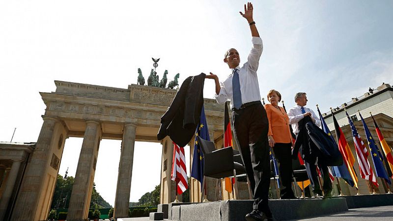 Obama en Berlín: "ningún muro puede perdurar ante  los deseos de  justicia, de libertad y paz" 