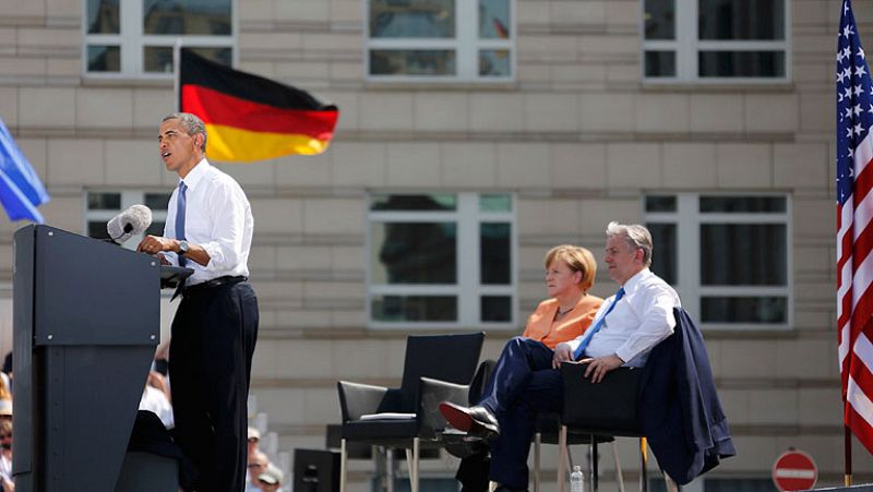 Obama en Berlín: "Todo el mundo merece una oportunidad, ya sea en Chicago, Cleveland, Atenas o Madrid"