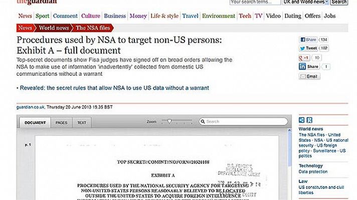 Revelaciones espionaje EE.UU. 