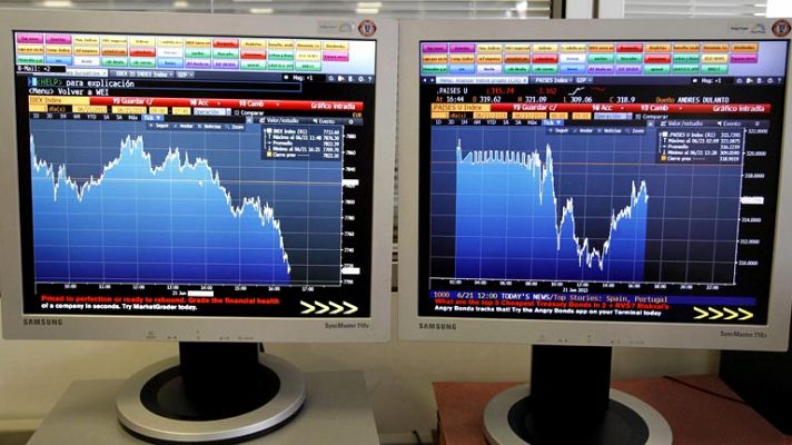 La Bolsa española cae 1,56% 