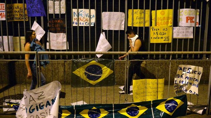 Telediario 1 - Motivos de la indignación en Brasil