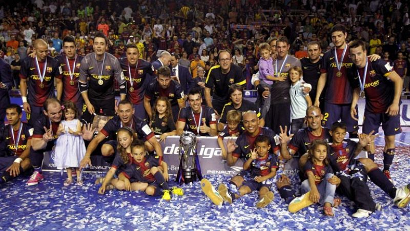 El Barça agranda su leyenda con el tercer título consecutivo en fútbol sala
