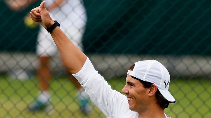 Nadal, contra la hierba de Wimbledon