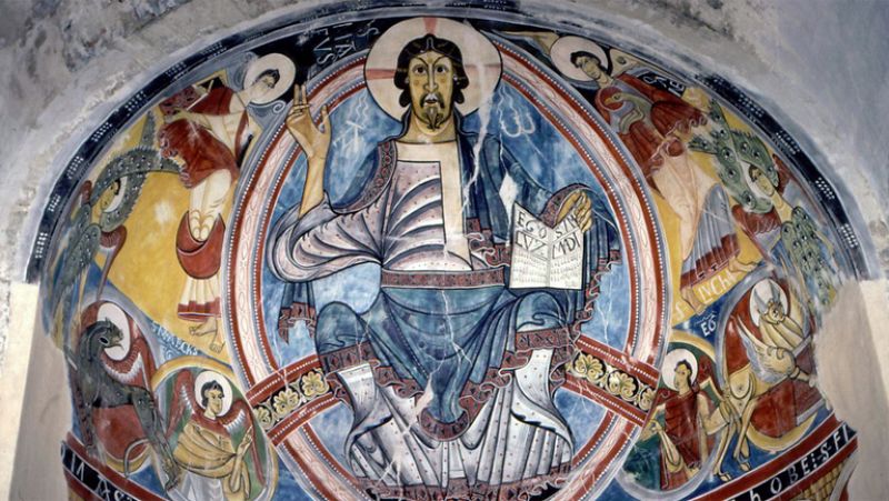 Mirar un cuadro - Frescos de San Clemente de Tahull (Annimo siglo XII)