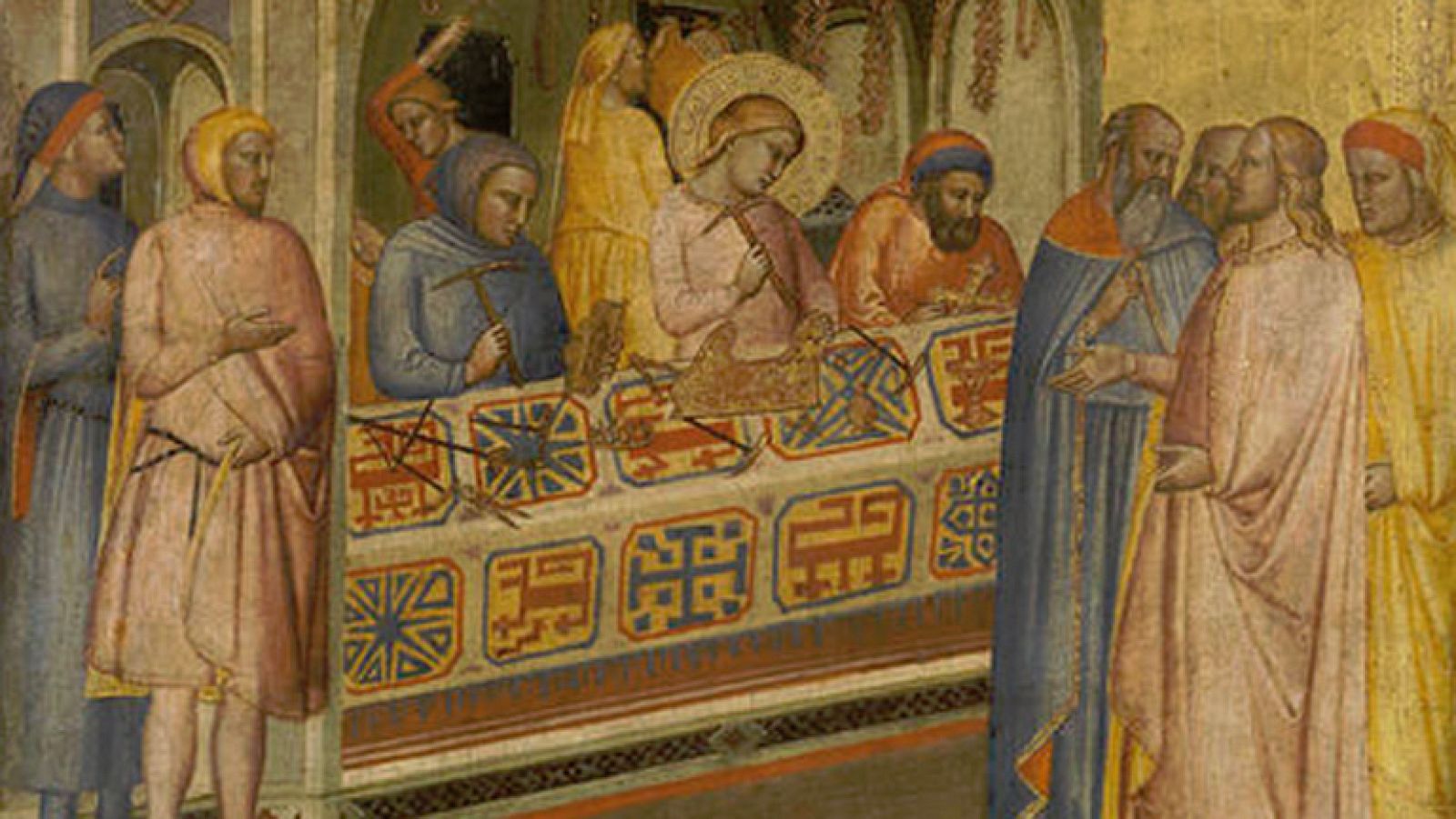 Mirar un cuadro - San Eloy en su taller de orfebre (Tadeo Gaddi)